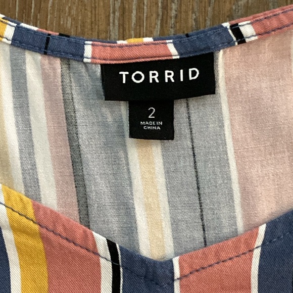 Torrid Multicolor Striped Camisole Size 2 - Picture 10 of 12